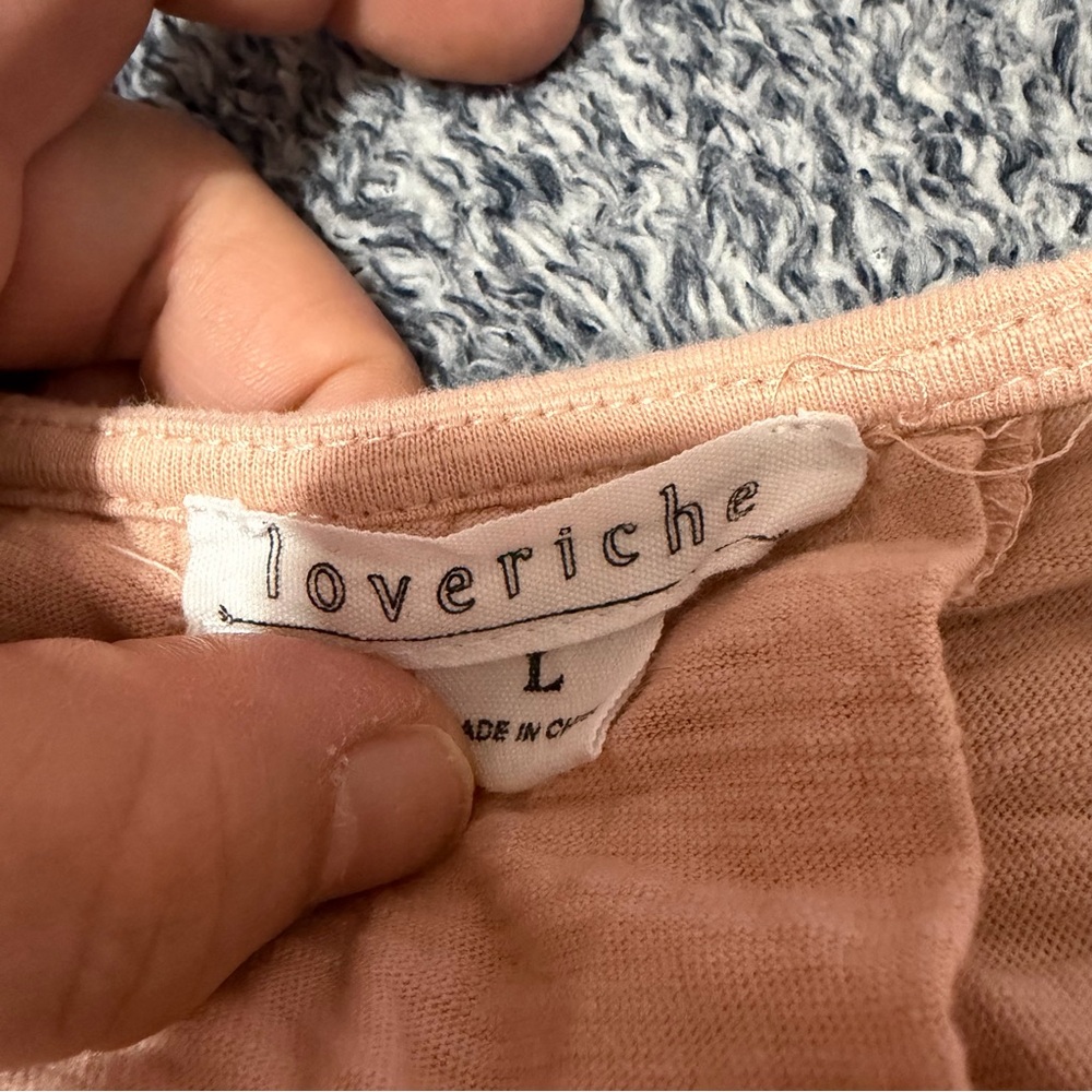 Love Riche Soft Peach Ruffle Sleeve Top - Picture 6 of 10